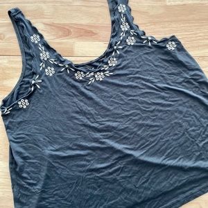 American Eagle Soft & Sexy Embroidered Tank Top.